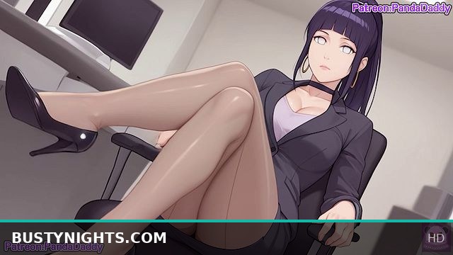Big Tits Hinata Hyuga Boss Gives Office Man a Hot Blowjob in Naruto Shippuden Hentai by PandaDaddy
