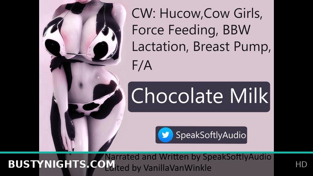 Feeding a Busty Hucow Chocolate for Delicious Chocolate Milk Fun with F/A