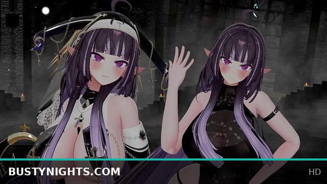 Elf Vtuber's Massive Boobs Revealed! Hentai MMD Fun