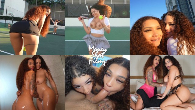 Lucky Guy Scores with Two Curly-Haired Big Tits, Fat Ass Lightskin Babes!