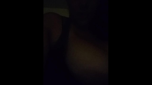 Sucking my big titties
